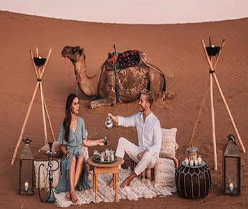 Couple trip in Morocco