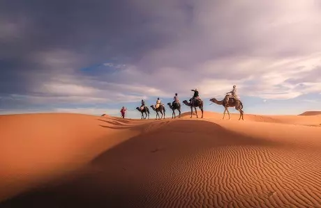 Paseo en Camello y Noche en Merzouga Desierto