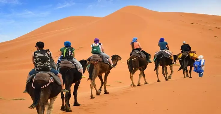 El mejor paseo en camello de 1 noche en el desierto de Merzouga